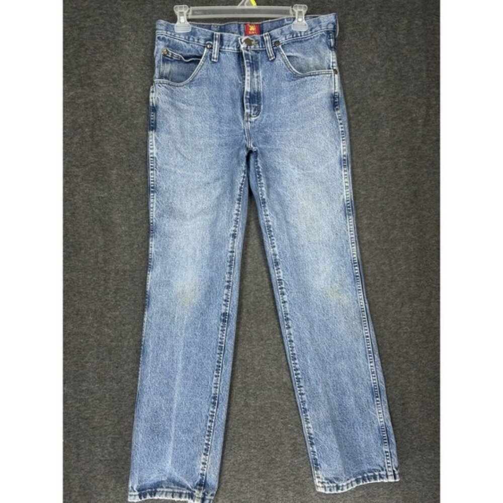 Vintage Wrangler Jeans Mens 33X32 Blue 36MWZ Slim Fit Cowboy Rodeo faded